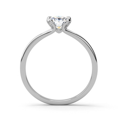 Jessa Thin Oval Diamond Solitaire in Yellow Gold – Unique